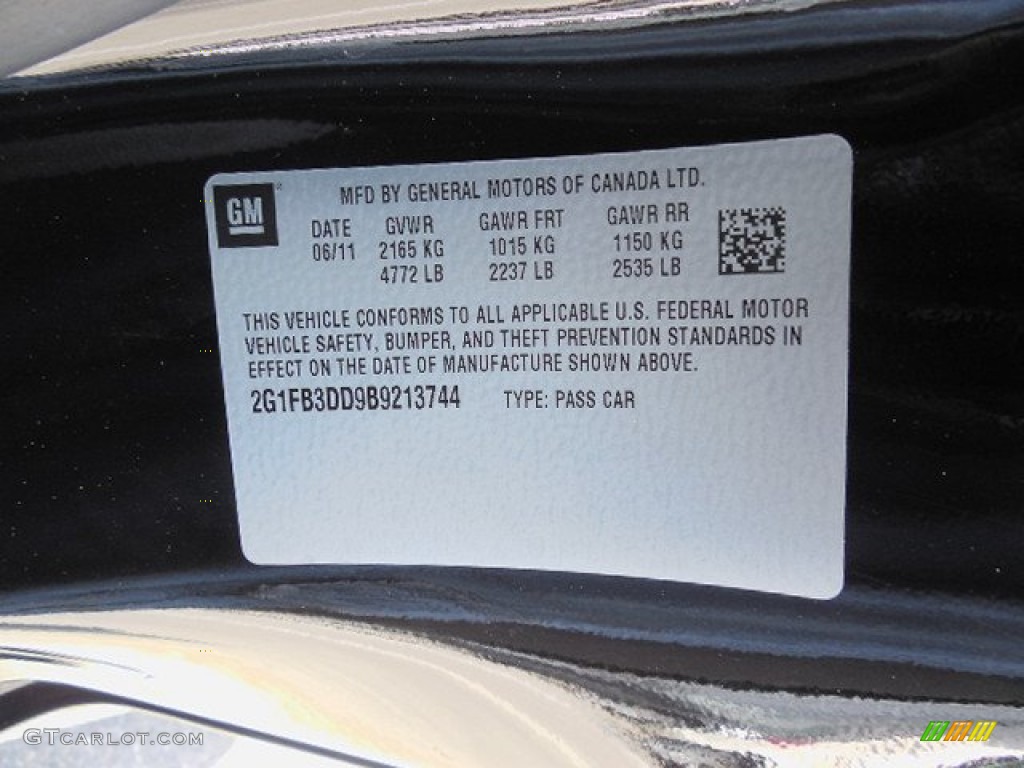 2011 Camaro LT Convertible - Black / Black photo #22