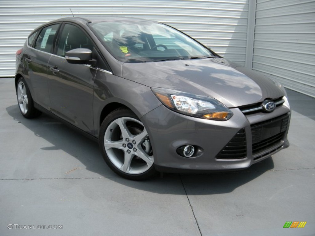 2014 Sterling Gray Ford Focus Titanium Hatchback 95363801 GTCarLot 