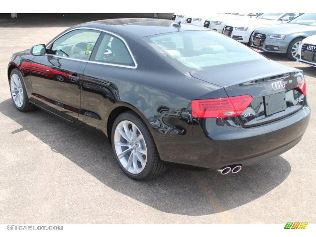 2014 A5 2.0T quattro Coupe - Phantom Black Pearl / Titanium Gray photo #6