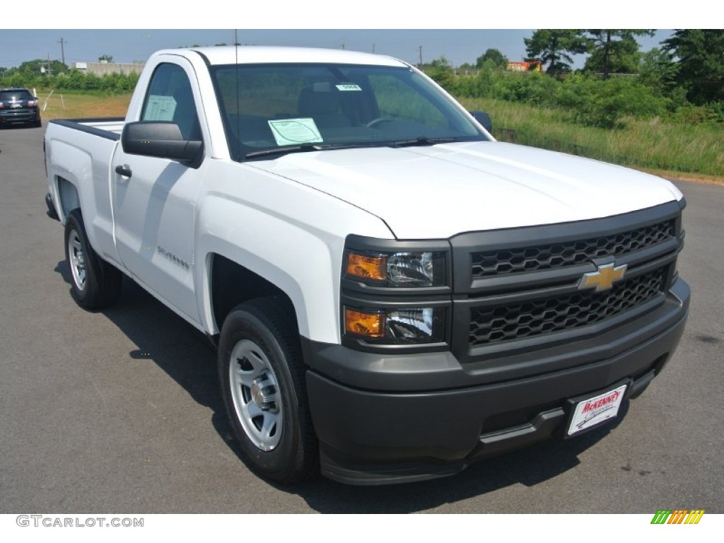 2014 Silverado 1500 WT Regular Cab - Summit White / Jet Black/Dark Ash photo #1