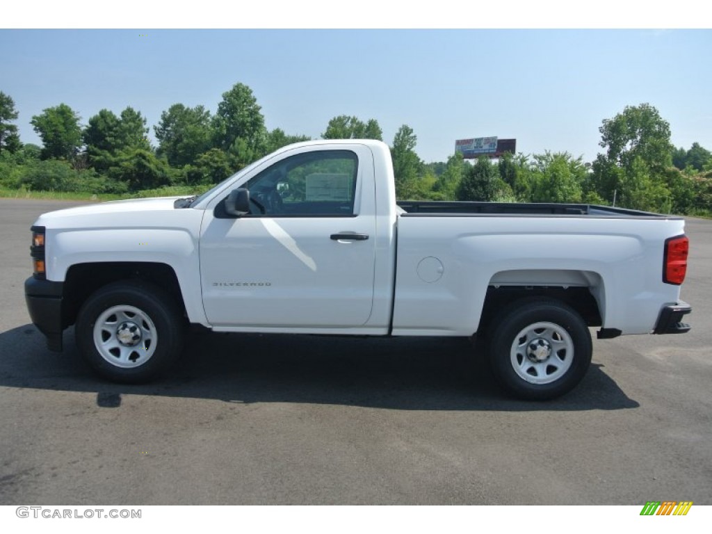 Summit White 2014 Chevrolet Silverado 1500 WT Regular Cab Exterior Photo #95382496