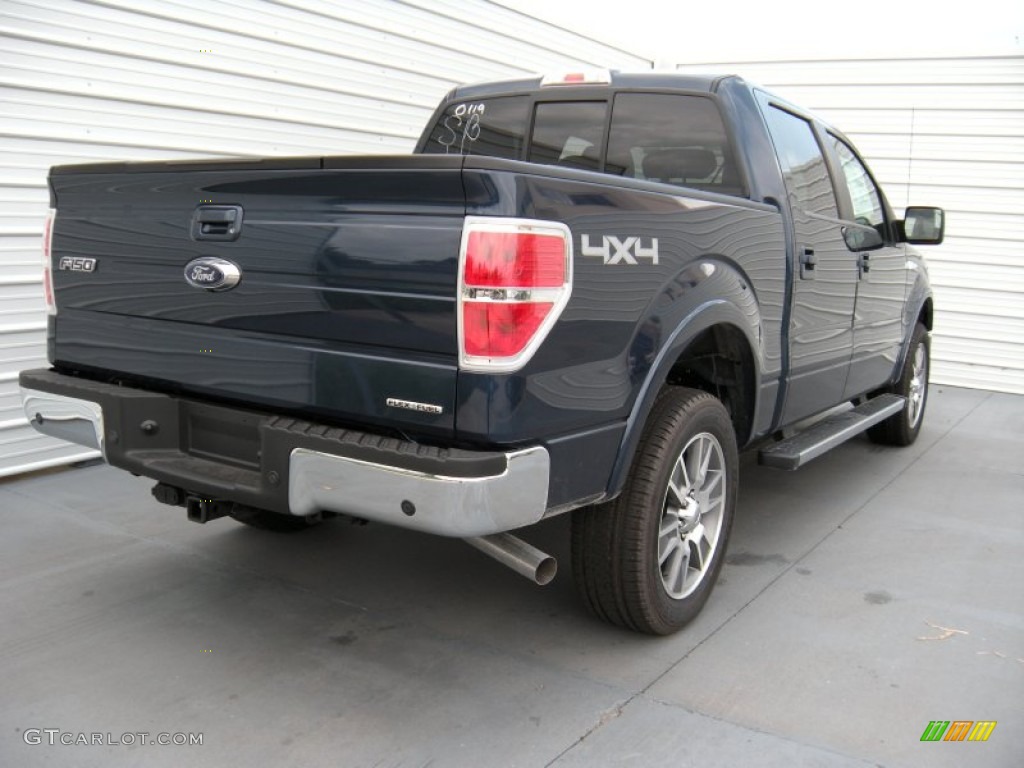 2014 F150 Lariat SuperCrew 4x4 - Blue Jeans / Black photo #4