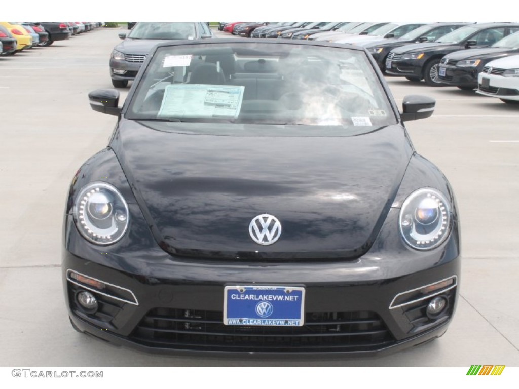 2014 Beetle R-Line Convertible - Deep Black Pearl Metallic / Titan Black photo #2