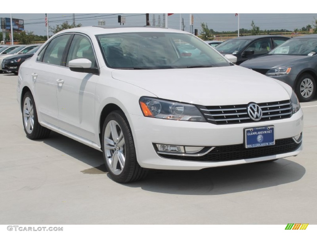 2014 Passat TDI SEL Premium - Candy White / Cornsilk Beige photo #1