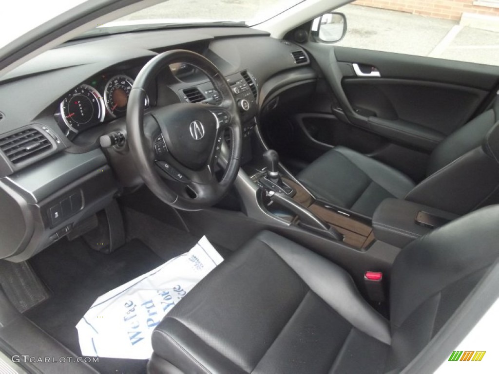 Ebony Interior 2011 Acura TSX Sedan Photo #95389589