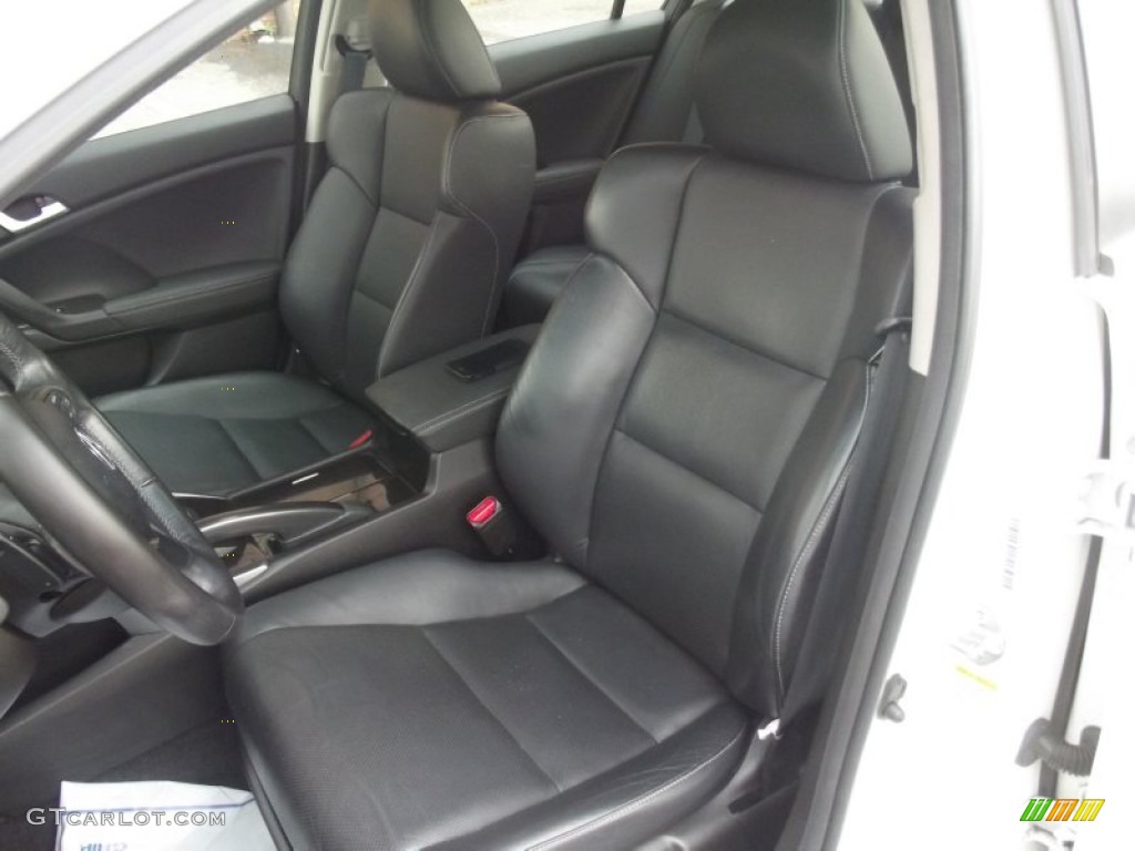 Ebony Interior 2011 Acura TSX Sedan Photo #95389595