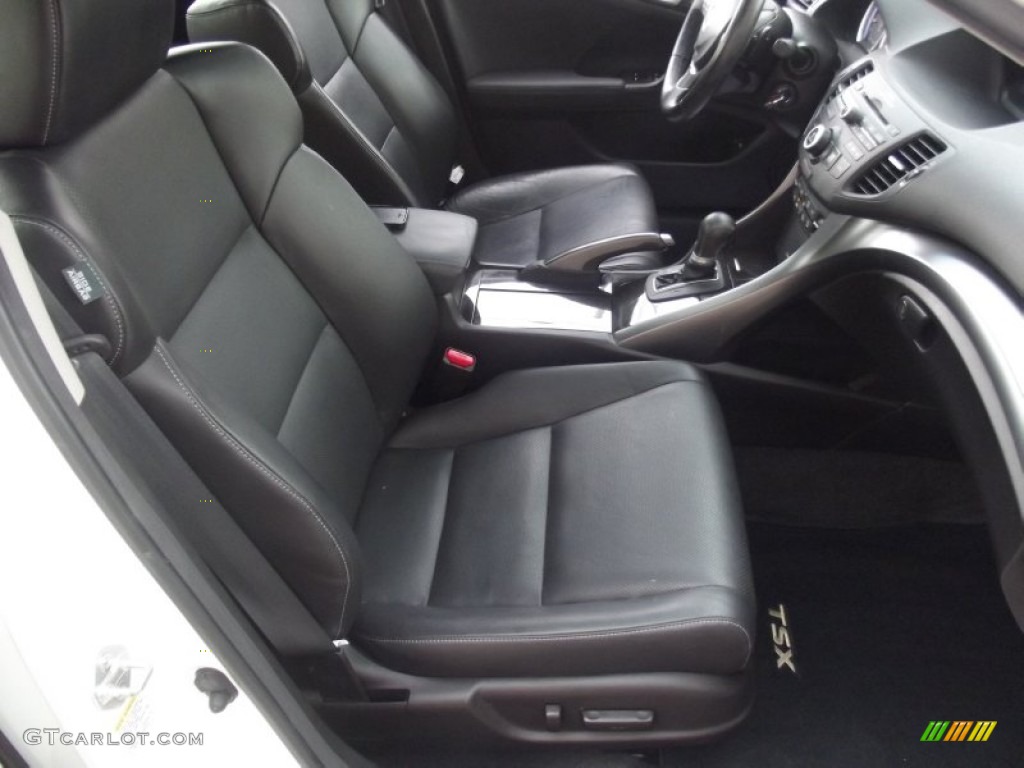 Ebony Interior 2011 Acura TSX Sedan Photo #95389655