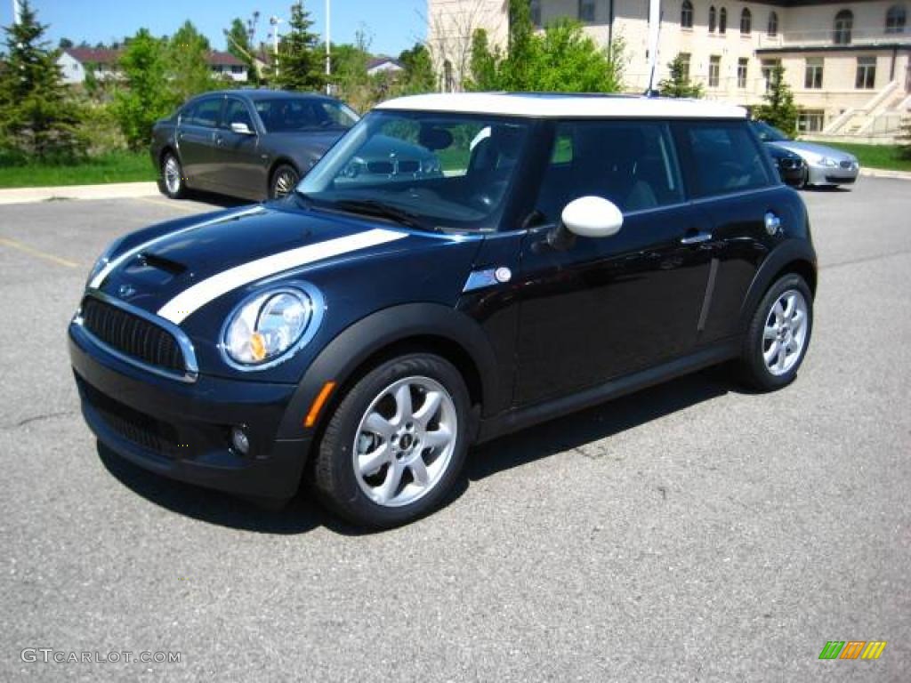 2009 Cooper S Hardtop - Midnight Black / Checkered Carbon Black/Black photo #1