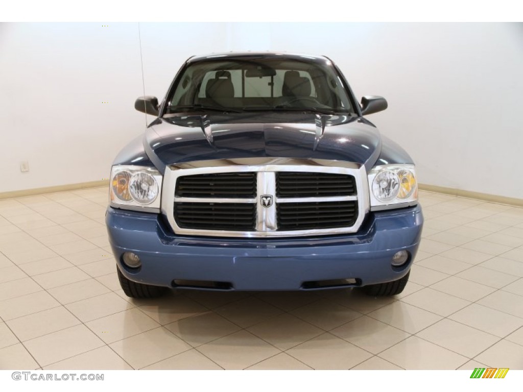 2006 Dakota SLT Club Cab 4x4 - Atlantic Blue Pearl / Medium Slate Gray photo #2