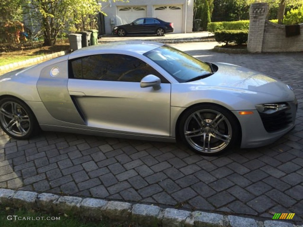 2009 R8 4.2 FSI quattro - Ice Silver Metallic / Fine Nappa Tuscan Brown Leather photo #4