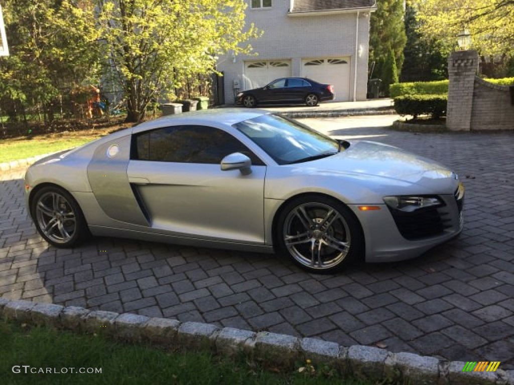 Ice Silver Metallic 2009 Audi R8 4.2 FSI quattro Exterior Photo #95393020
