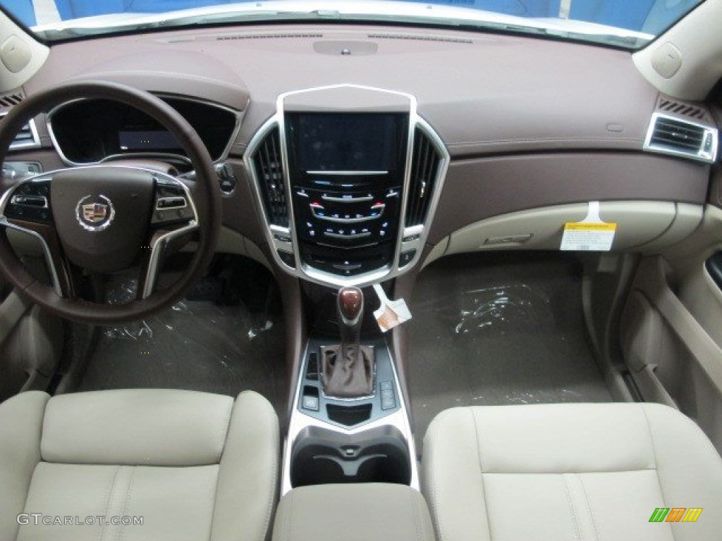 2014 Cadillac SRX Premium AWD Shale/Brownstone Dashboard Photo #95393423