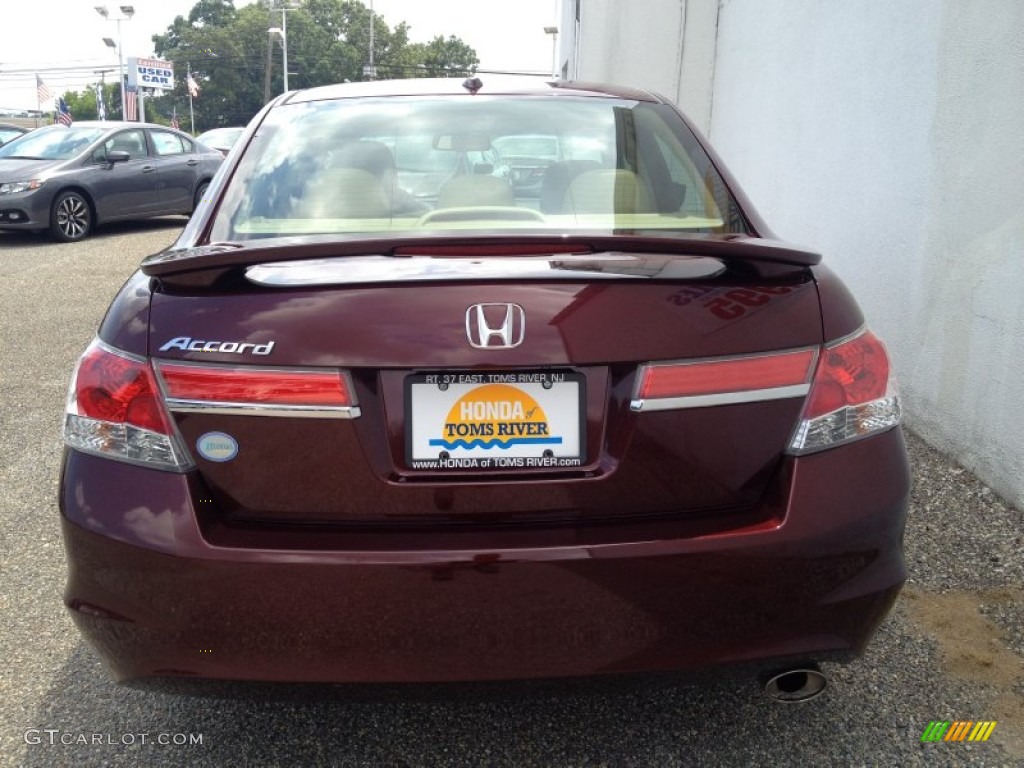 2011 Accord EX-L Sedan - Basque Red Pearl / Ivory photo #8