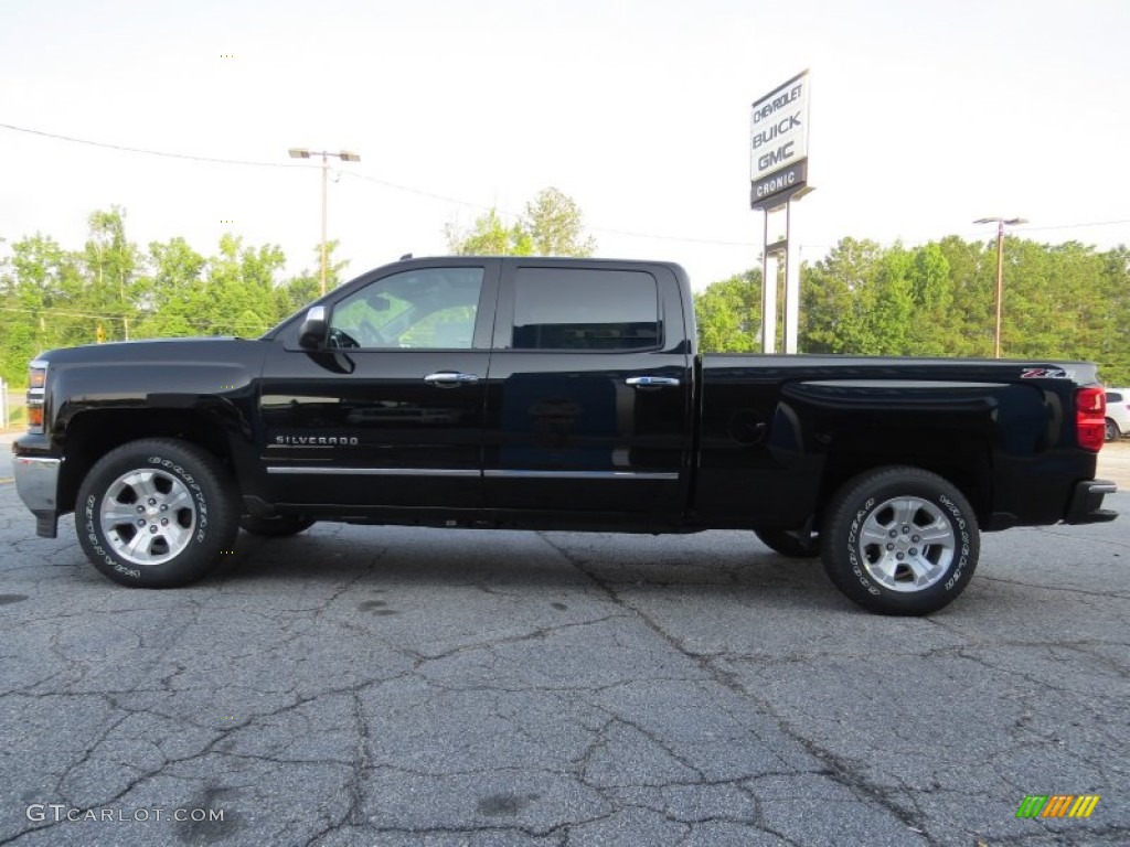 2014 Silverado 1500 LTZ Crew Cab 4x4 - Black / Cocoa/Dune photo #4