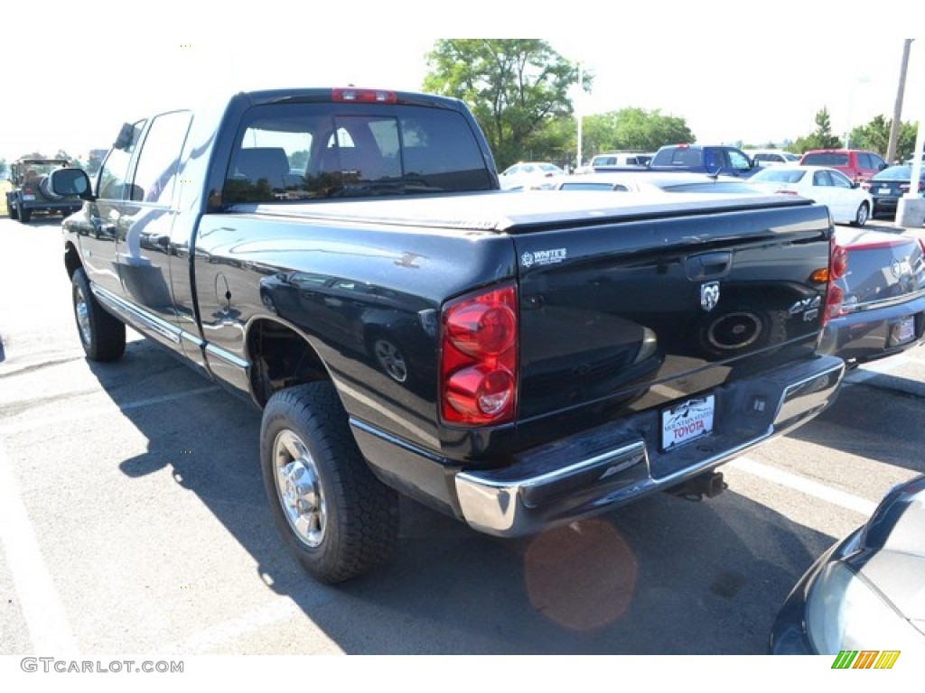 2008 Ram 1500 Laramie Mega Cab 4x4 - Brilliant Black Crystal Pearl / Medium Slate Gray photo #3