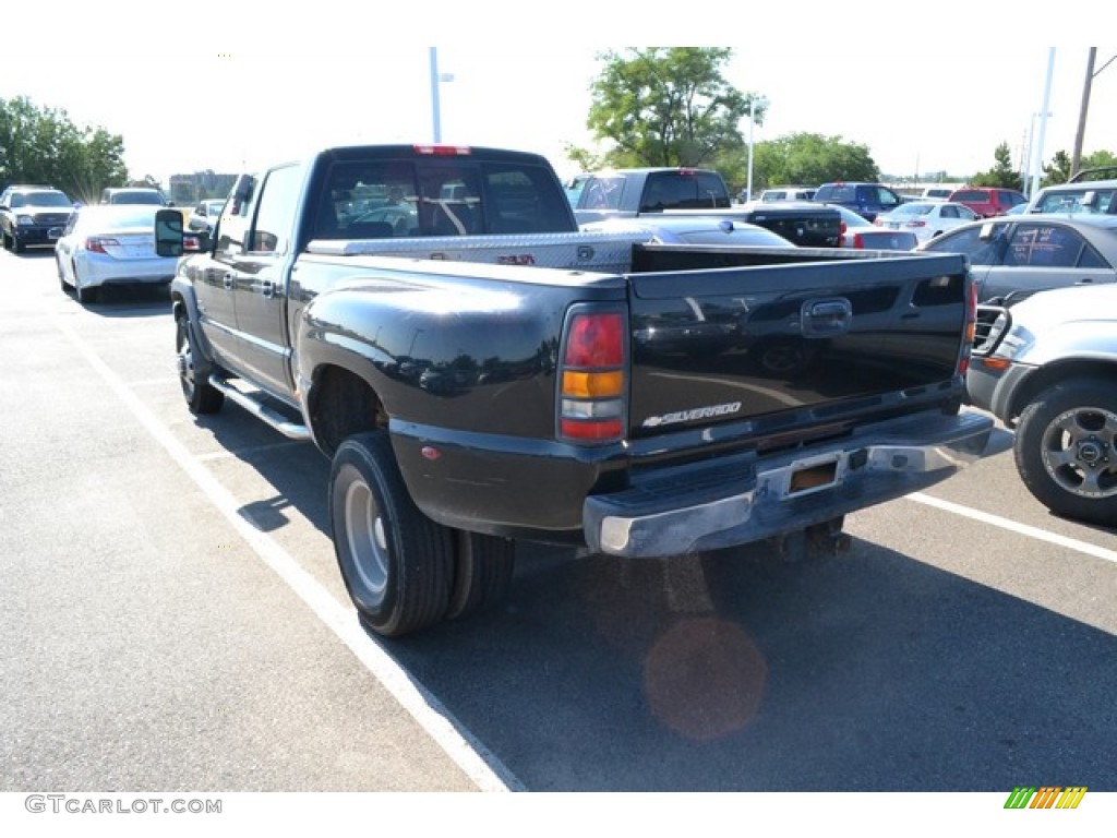 2006 Silverado 3500 LT Crew Cab 4x4 Dually - Black / Medium Gray photo #3