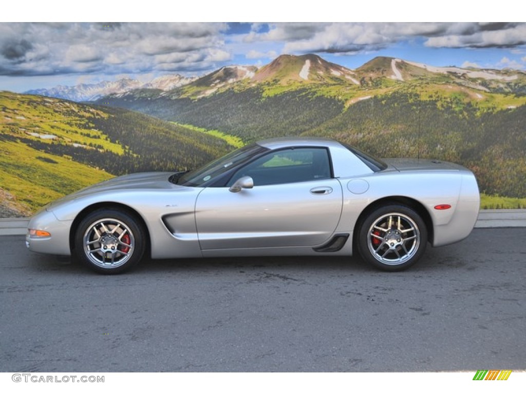 2004 Corvette Z06 - Machine Silver Metallic / Black photo #6