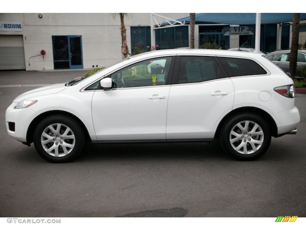 Crystal White Pearl Mica 2009 Mazda CX-7 Sport AWD Exterior Photo #95398493