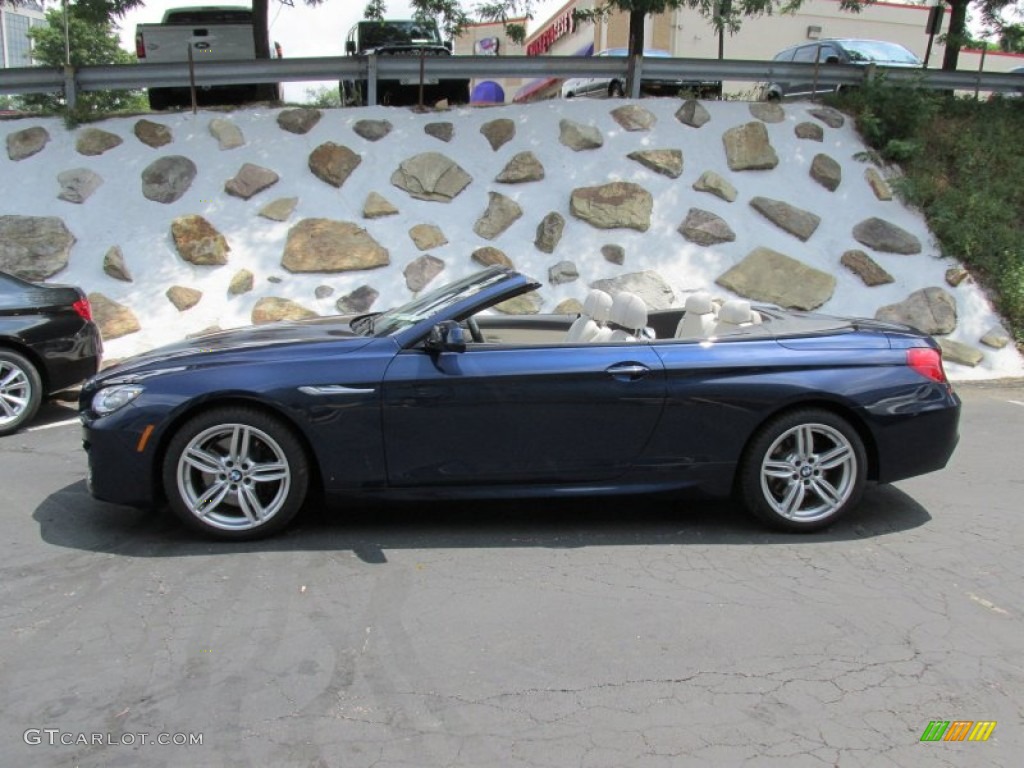 Deep Sea Blue Metallic 2015 BMW 6 Series 650i xDrive Convertible Exterior Photo #95398550