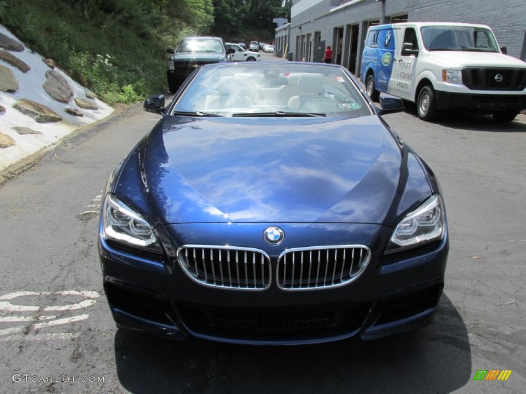 Deep Sea Blue Metallic 2015 BMW 6 Series 650i xDrive Convertible Exterior Photo #95398730