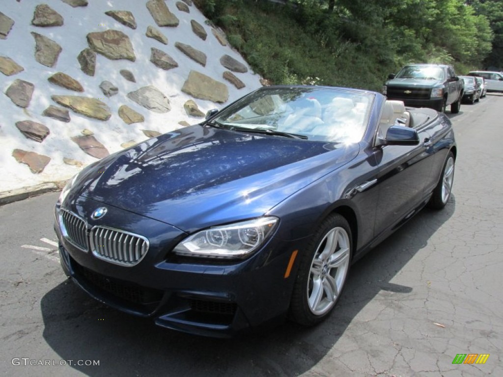 Deep Sea Blue Metallic 2015 BMW 6 Series 650i xDrive Convertible Exterior Photo #95398760