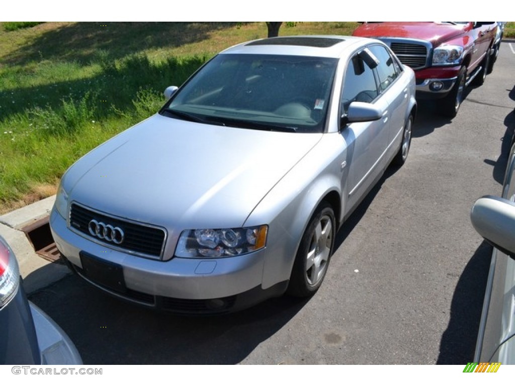 Light Silver Metallic 2002 Audi A4 1.8T quattro Sedan Exterior Photo #95399234