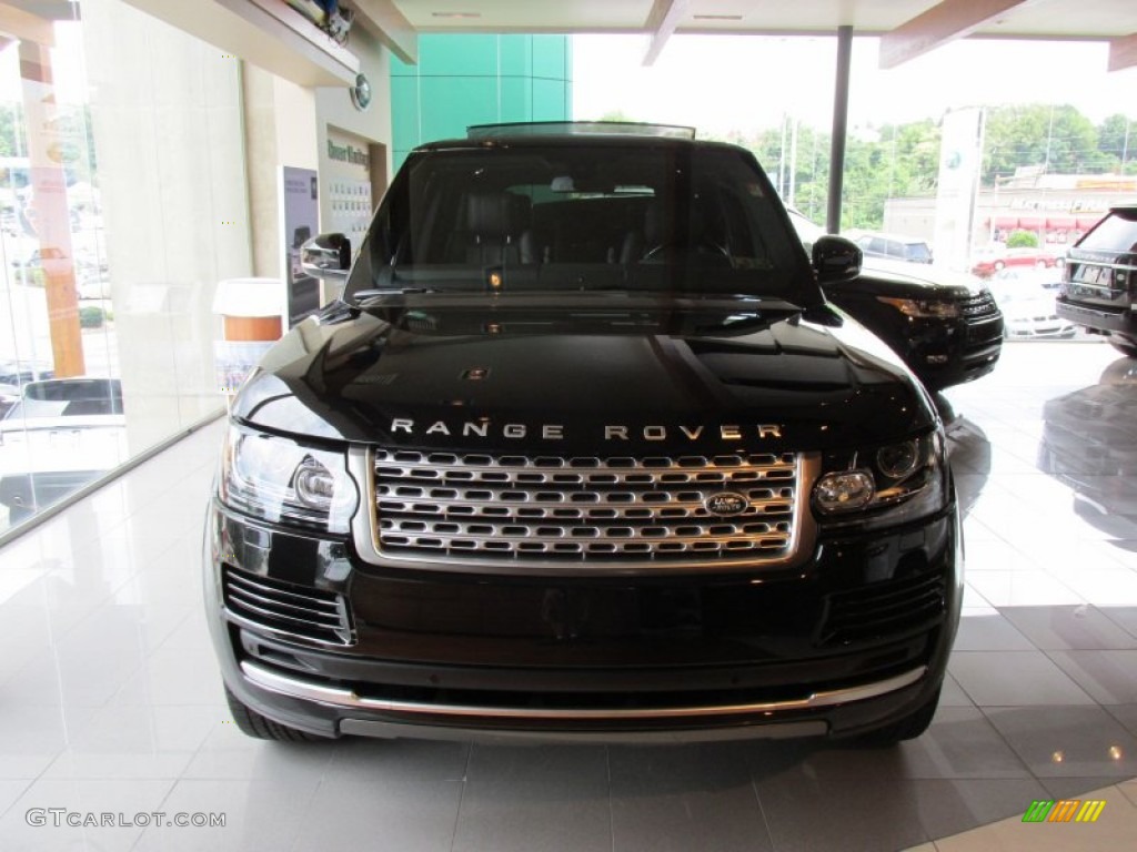 2014 Range Rover Supercharged - Santorini Black Metallic / Ebony/Ebony photo #3