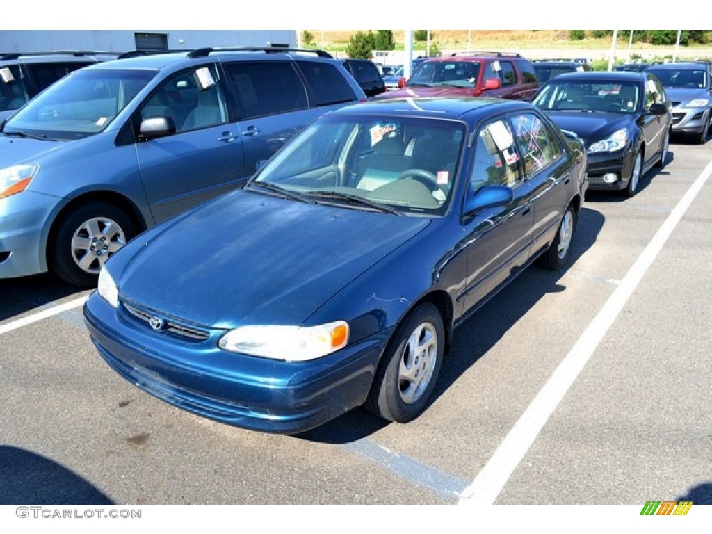 1998 Corolla LE - Dark Blue Pearl / Beige photo #4