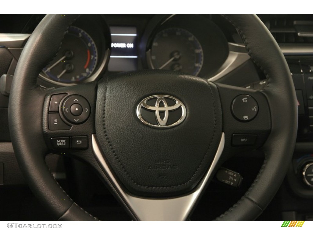 2014 Toyota Corolla S Black Steering Wheel Photo #95400248
