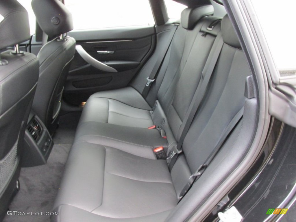 Black Interior 2015 BMW 4 Series 428i xDrive Gran Coupe Photo #95400407
