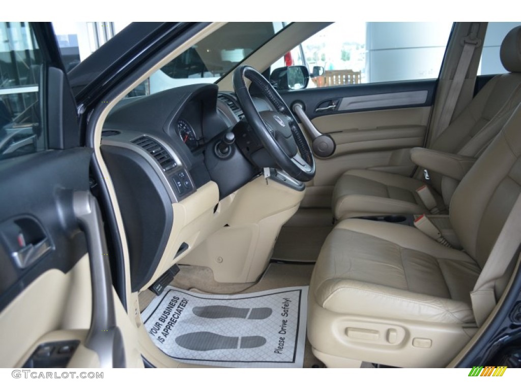 2009 CR-V EX-L - Crystal Black Pearl / Ivory photo #9
