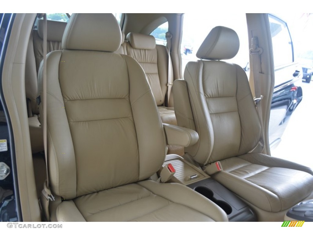 2009 CR-V EX-L - Crystal Black Pearl / Ivory photo #16