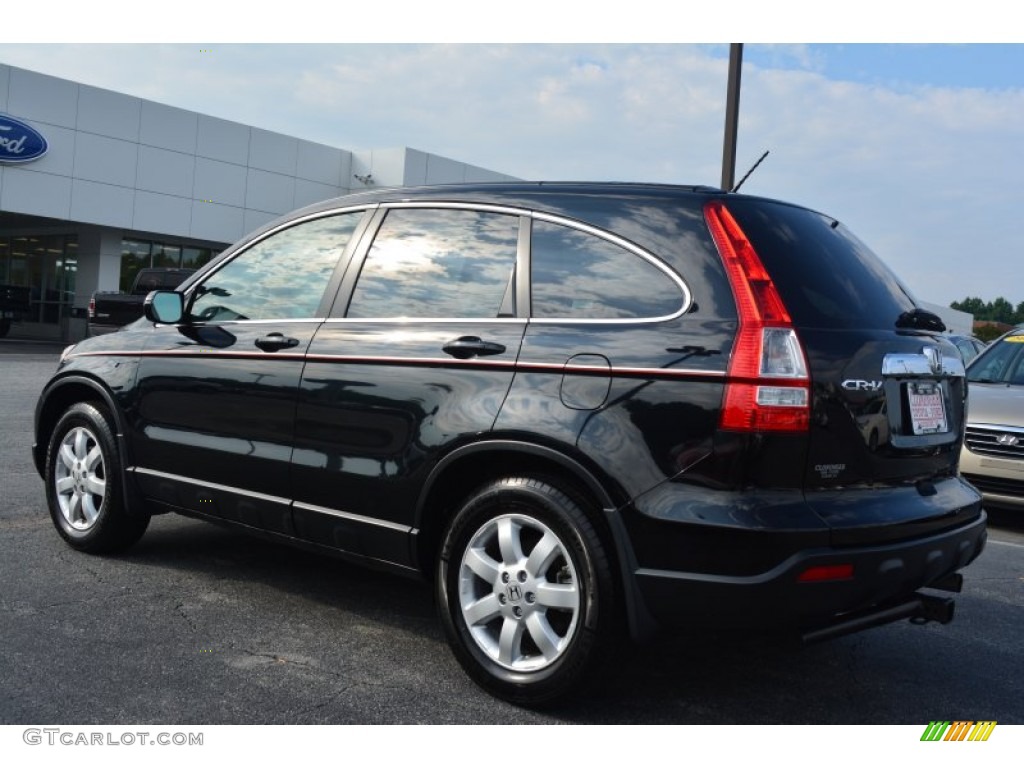 2009 CR-V EX-L - Crystal Black Pearl / Ivory photo #34