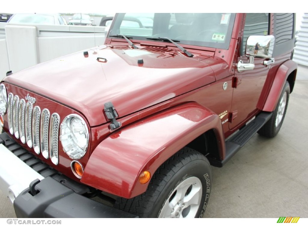 2009 Wrangler Sahara 4x4 - Red Rock Crystal Pearl Coat / Dark Slate Gray/Medium Slate Gray photo #3
