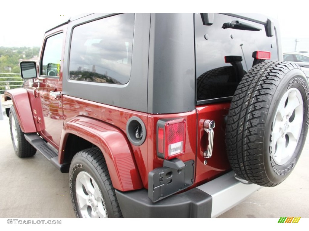 2009 Wrangler Sahara 4x4 - Red Rock Crystal Pearl Coat / Dark Slate Gray/Medium Slate Gray photo #6