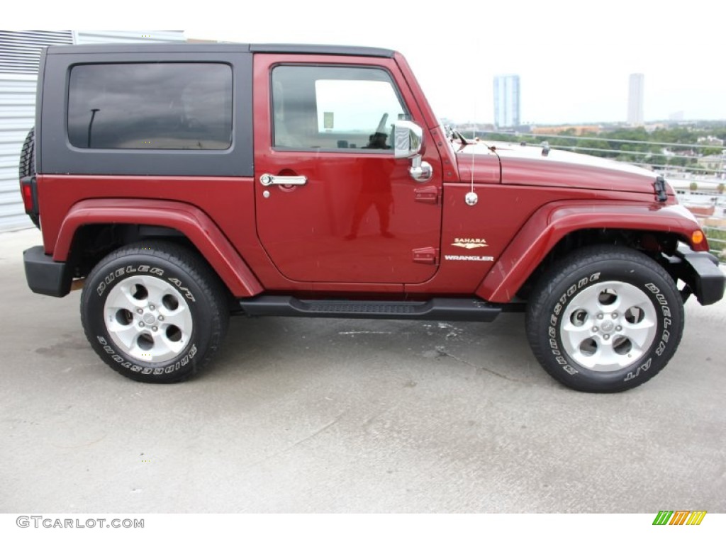2009 Wrangler Sahara 4x4 - Red Rock Crystal Pearl Coat / Dark Slate Gray/Medium Slate Gray photo #9