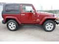 2009 Red Rock Crystal Pearl Coat Jeep Wrangler Sahara 4x4  photo #9