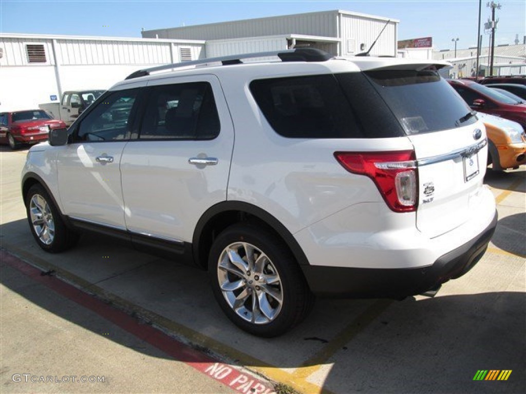 2015 Explorer XLT - White Platinum / Charcoal Black photo #4