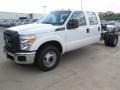 Oxford White 2015 Ford F350 Super Duty XL Crew Cab Chassis Exterior