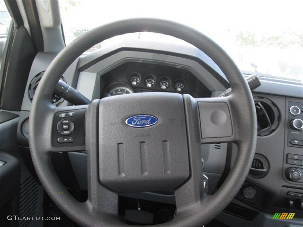 2015 Ford F350 Super Duty XL Crew Cab Chassis Steel Steering Wheel Photo #95402183