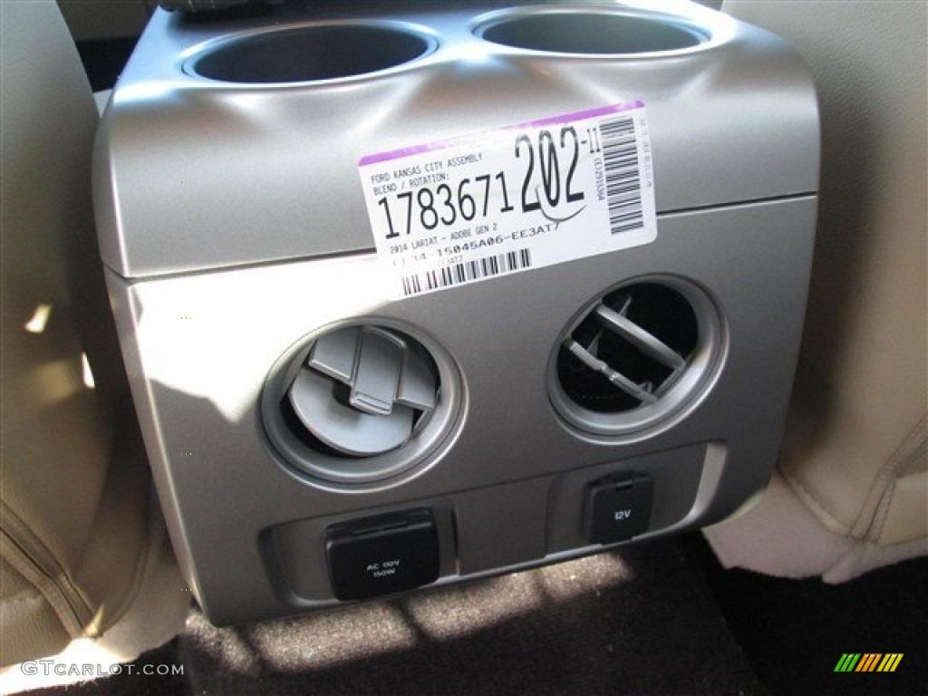 2014 F150 Lariat SuperCrew - White Platinum / Pale Adobe photo #8