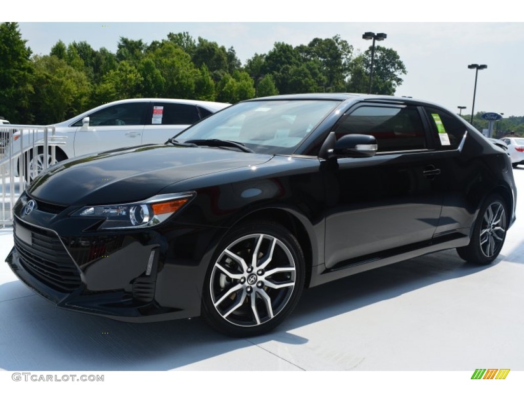 Black 2015 Scion tC Standard tC Model Exterior Photo #95403281