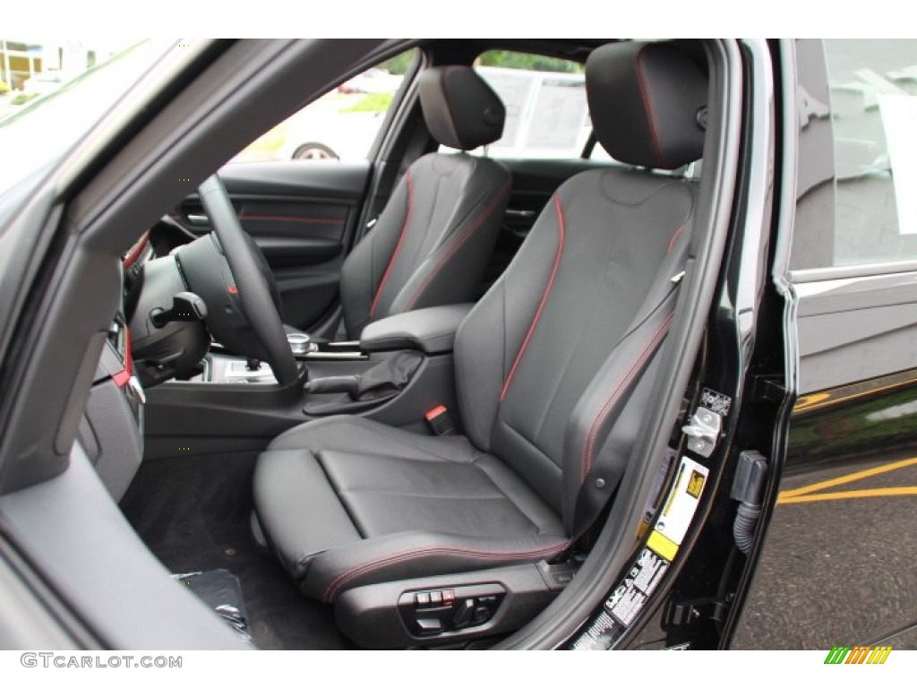 Black Interior 2014 BMW 3 Series 320i xDrive Sedan Photo #95404322