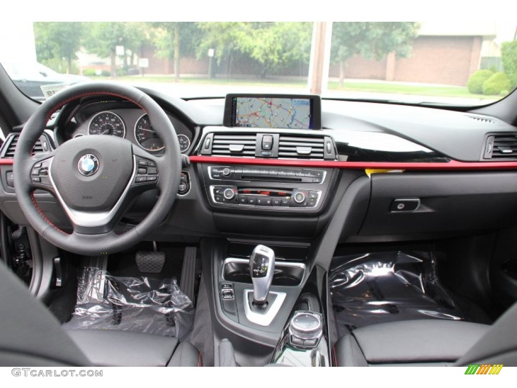 2014 BMW 3 Series 320i xDrive Sedan Black Dashboard Photo #95404379
