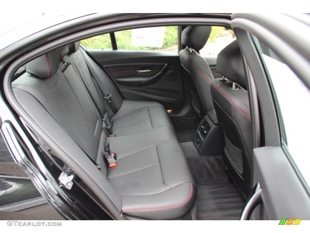 Black Interior 2014 BMW 3 Series 320i xDrive Sedan Photo #95404556