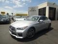 Liquid Platinum 2014 Infiniti Q 50S Hybrid Exterior