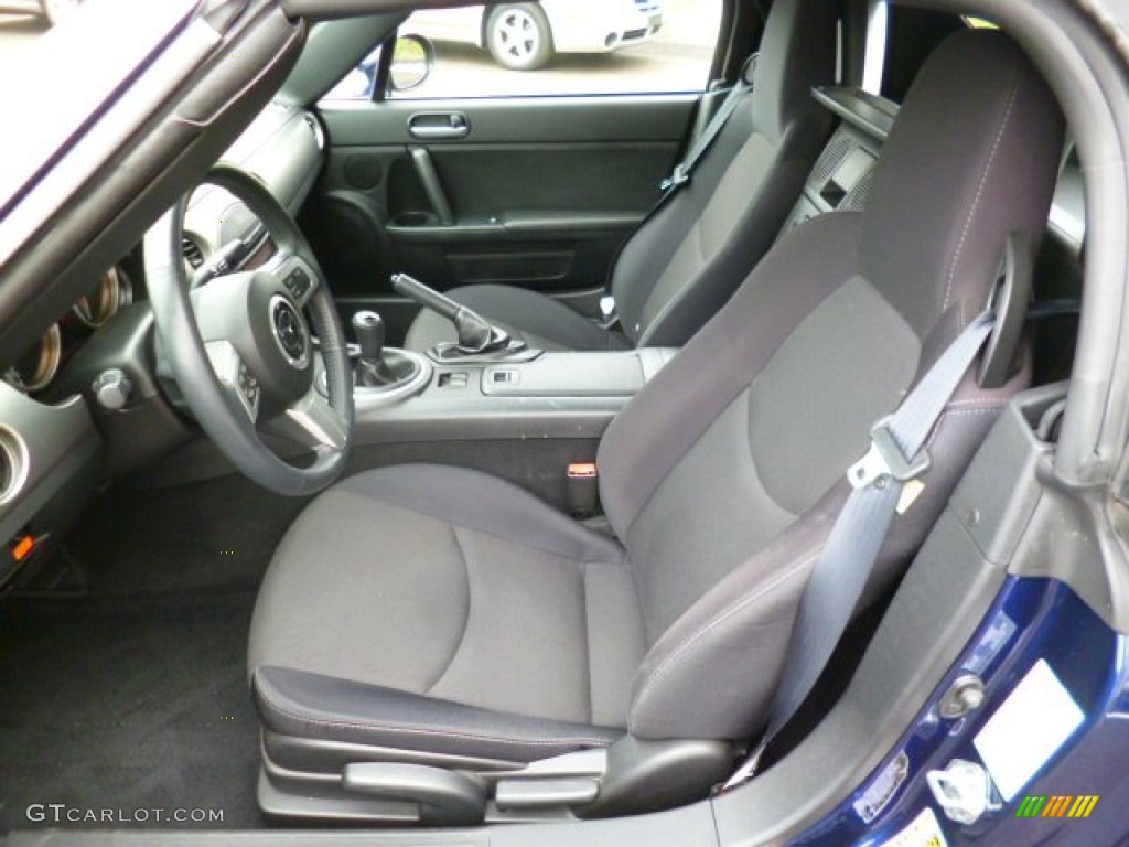 Black Interior 2009 Mazda MX-5 Miata Touring Roadster Photo #95409041