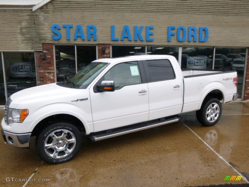 2014 F150 XLT SuperCrew 4x4 - White Platinum / Pale Adobe photo #1