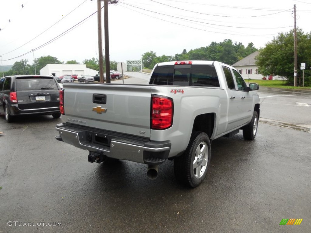 2015 Silverado 2500HD LTZ Double Cab 4x4 - Silver Ice Metallic / Jet Black photo #13