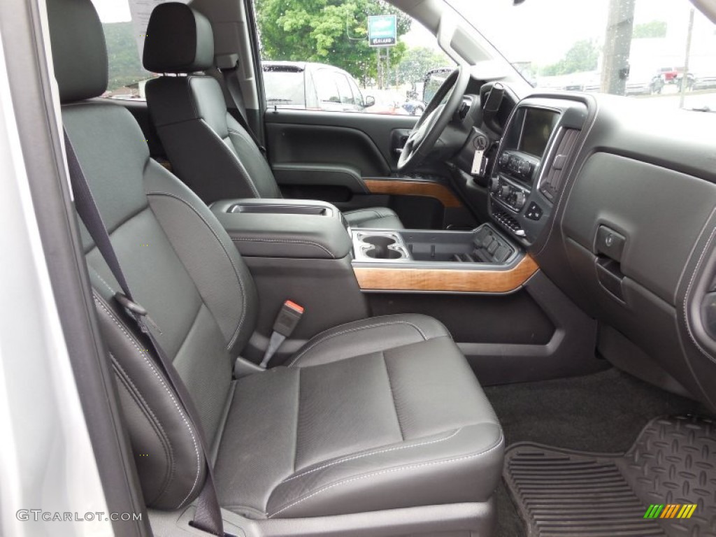 Jet Black Interior 2015 Chevrolet Silverado 2500HD LTZ Double Cab 4x4 Photo #95409491